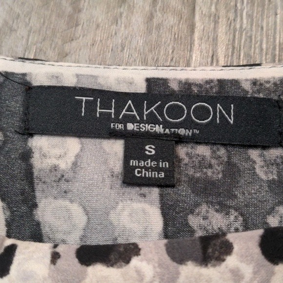 Thakoon for Design Nation Black and‎ White Long Sleeve Dress Size Small - Picture 12 of 16